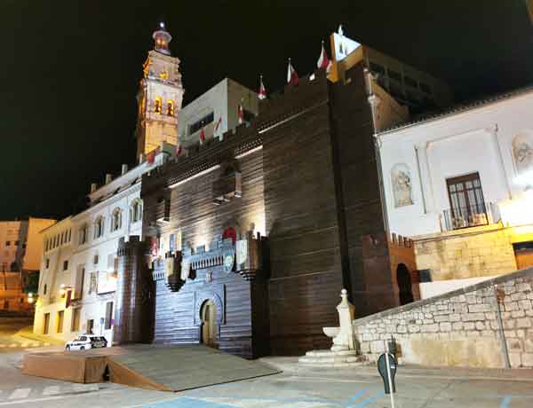 Plaza Mayor de Ontinyent de noche